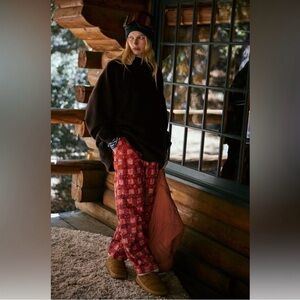 Free people game day printed pants